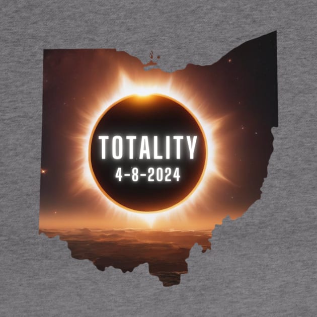 Ohio Total Eclipse April 8, 2024 Totality by Little Duck Designs